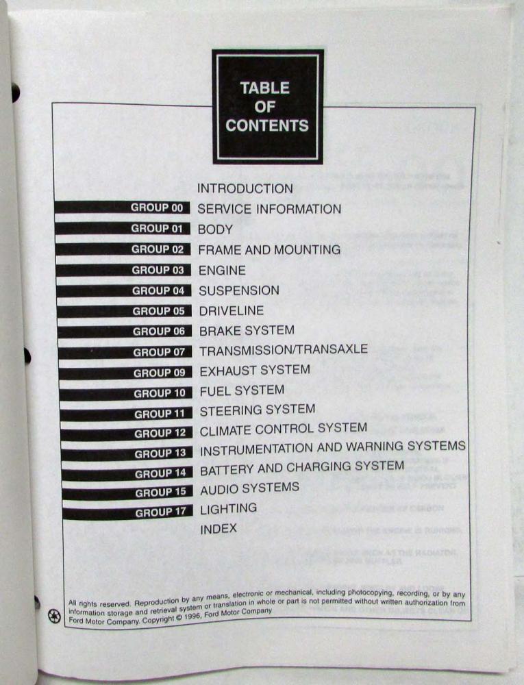 1997 mercury villager service manual
