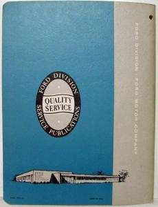 1963 Ford Diesel Truck 3500-7000 Series Service Shop Repair Manual Supplement