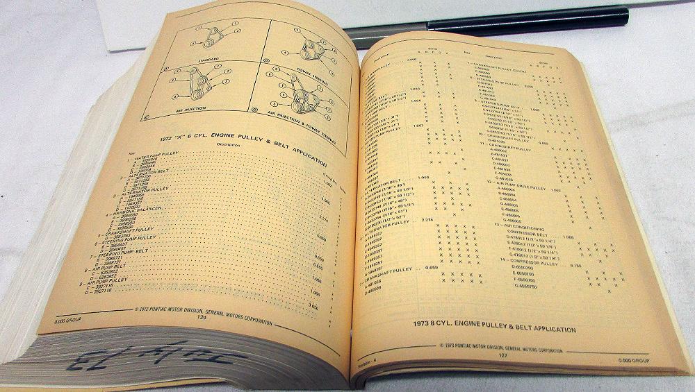 19551973 Pontiac Dealer Chassis & Body Parts & Accessories Catalog