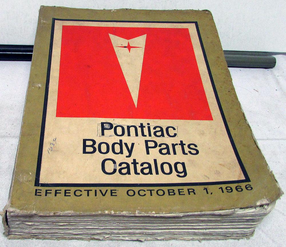19551967 Pontiac Body Parts Catalog Book GTO Catalina LeMans Text