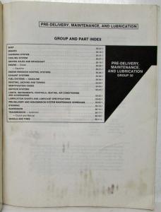 1979 Ford Lt Medium Heavy Truck Pre-Delivery Maintenance & Lube Service Manual