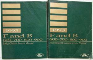 1993 Ford Medium Heavy Duty F- B- 600 700 800 900 Truck Service Manual 2 Vol Set