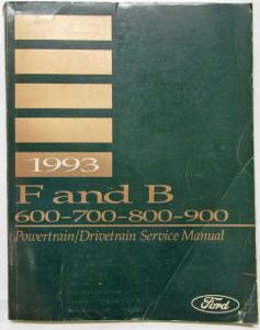 1993 Ford Medium Heavy Duty F- B- 600 700 800 900 Truck Service Manual 2 Vol Set