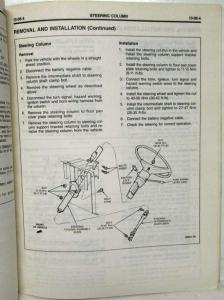 1988 Ford Truck Service Shop Manual Supplement for 1989 Comm Stripped Chassis