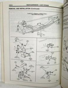1988 Ford Truck Service Shop Manual Supplement for 1989 Comm Stripped Chassis