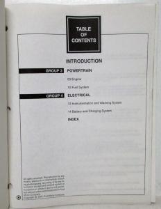 1998.5 Ford Econoline 7.3L Diesel w Electric Pump Service Shop Manual Supplement