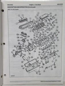 1998.5 Ford Econoline 7.3L Diesel w Electric Pump Service Shop Manual Supplement