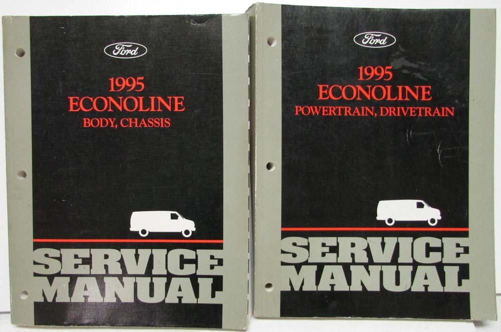 1995 Ford Econoline Van Service Shop Repair Manual 2 Vol Set