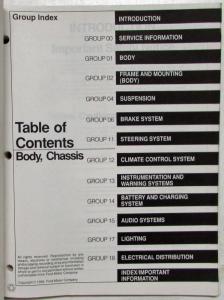 1995 Ford Econoline Van Service Shop Repair Manual 2 Vol Set