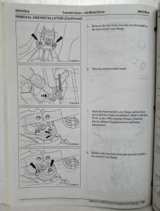 1996 Ford Explorer 5.0L 4x4 Service Shop Manual Supplement