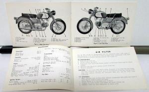 1962 Harley Davidson Motorcycle Sprint Riders Hand Book Owners Manual H Suppl