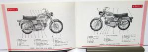 1966 Harley Davidson Motorcycle Sprint Riders Hand Book Owners Manual H & C NOS