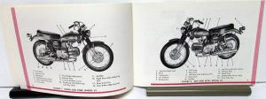 1970 Harley Davidson Motorcycle Sprint SS Riders Hand Book Owners Manual NOS
