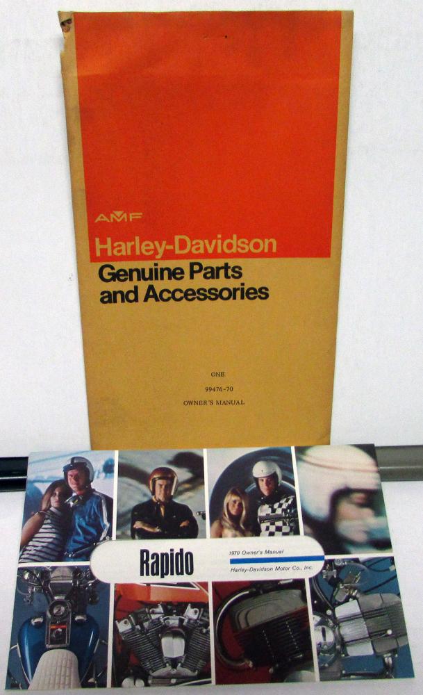 1970 Harley Davidson Motorcycle Rapido Riders Hand Book Owners Manual NOS