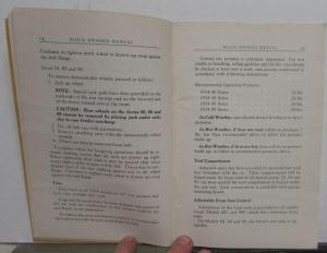 1934 Buick 40 50 60 90 Series Owners Manual Original