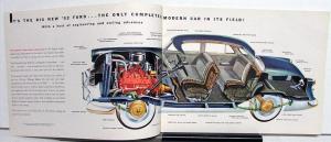 1952 Ford Mainline Customline Crestline Sales Brochure Original Revised 5/52