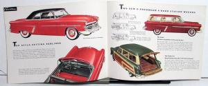 1952 Ford Mainline Customline Crestline Sales Brochure Original Revised 5/52