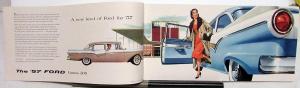 1957 Ford Custom & Custom 300 XL Color Sales Brochure Original Rev Feb 1957