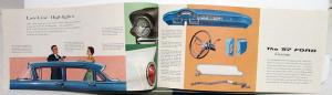 1957 Ford Custom & Custom 300 XL Color Sales Brochure Original Rev Feb 1957