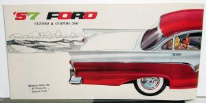1957 Ford Custom & Custom 300 XL Color Sales Brochure Original Rev Feb 1957