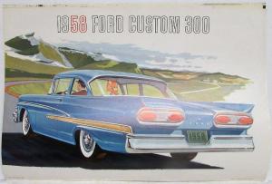 1958 Ford Custom 300 Series XL Color Sales Brochure REVISED 12-57