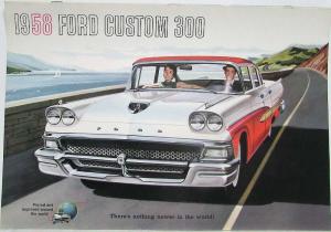 1958 Ford Custom 300 Series XL Color Sales Brochure REVISED 10-57