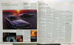 1968 Ford Mustang TBird Torino Falcon Color Oversized Sales Brochure Rev 12 67