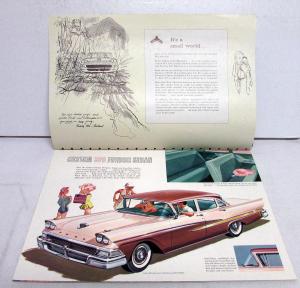 1958 Ford Custom 300 Series XL Color Sales Brochure Original Dated 9-57