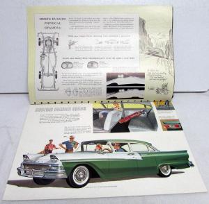 1958 Ford Custom 300 Series XL Color Sales Brochure Original Dated 9-57