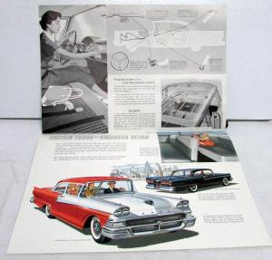 1958 Ford Custom 300 Series XL Color Sales Brochure Original Dated 9-57