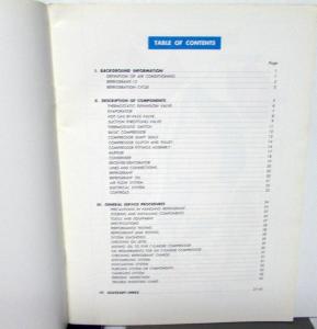 1962 General Motors GM Automotive Air Conditioning Training Manual AC Harrison