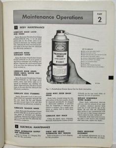 1967 Ford Truck Maintenance & Lubrication Service Shop Manual - Canadian