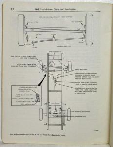 1967 Ford Truck Maintenance & Lubrication Service Shop Manual - Canadian