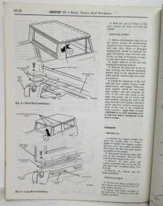 1968 Ford Bronco 1969 Econoline & Club Wagon Service Shop Manual