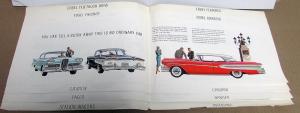 1958 Edsel Full Line Sales Folder Oversized POSTER DISPLAY Original