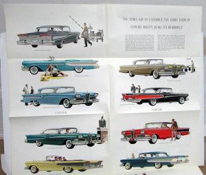 1958 Edsel Full Line Sales Folder Oversized POSTER DISPLAY Original