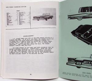 1958 59 60 Edsel Owners Manuals Reproduced by International Edsel Club