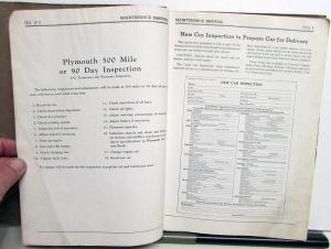 1934 1935 1936 Plymouth Maintenance Service Shop Manual Repair PE PF PG PJ P1 P2