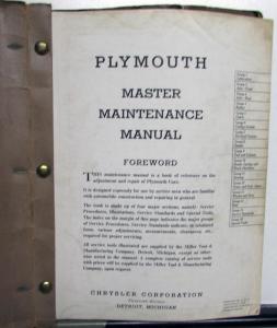 1934 1935 1936 Plymouth Maintenance Service Shop Manual Repair PE PF PG PJ P1 P2