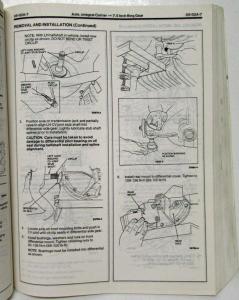 1992 Ford Thunderbird Mercury Cougar Service Shop Repair Manual