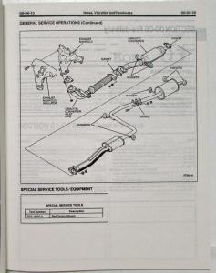 1992 Ford Escort Mercury Tracer Service Shop Repair Manual