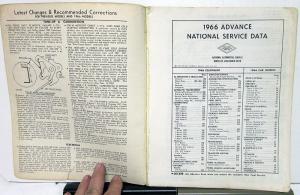 1966 National Service Data Garage Repair Manual Chevy Ford Mopar GM Studebaker