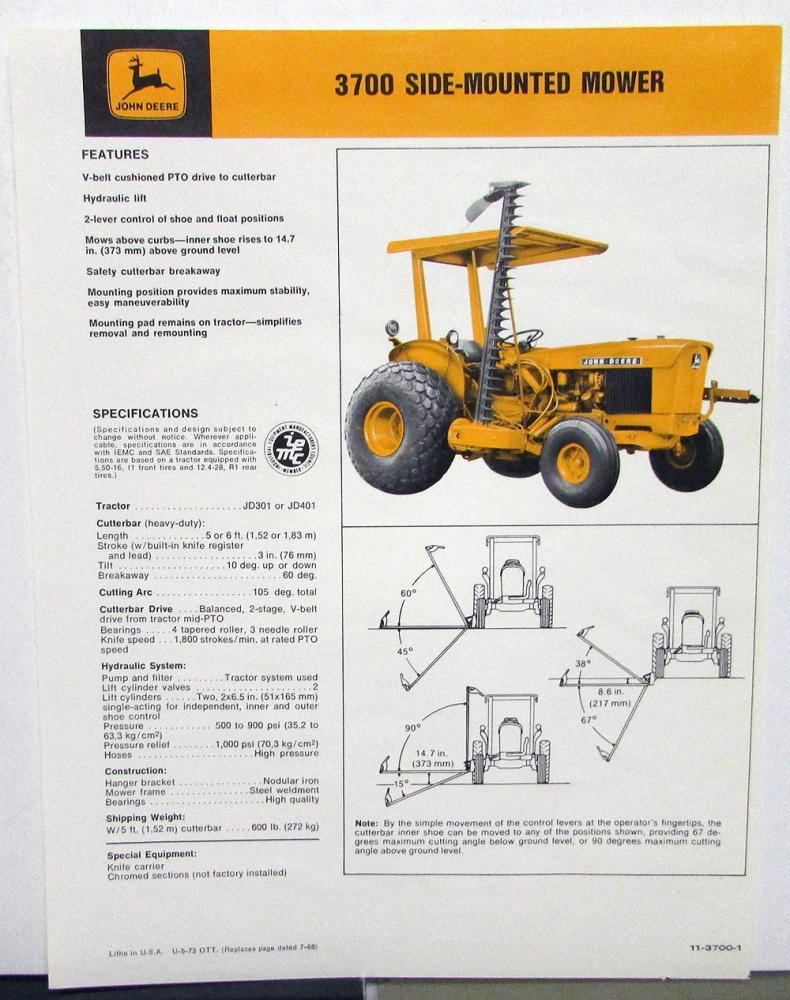 1973-john-deere-dealer-sales-brochure-data-spec-sheet-3700-side-mounted