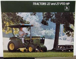 1977 John Deere Dealer Sales Brochure Tractors 22 & 27 PTO HP 850 950