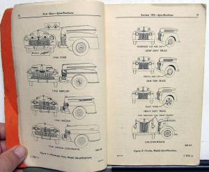 1946 Ford Lincoln Mercury Car Truck Service Manual Flathead 6 Original Repair