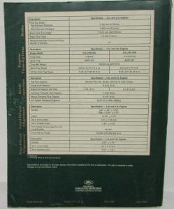 1993 Ford Tempo Mercury Topaz Service Shop Repair Manual