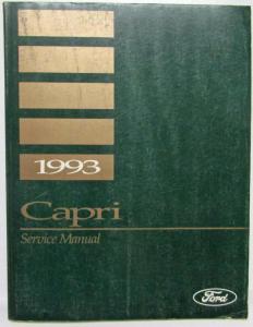 1993 Mercury Capri Service Shop Repair Manual