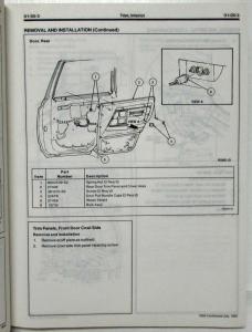 1993 Lincoln Continental Service Shop Repair Manual by Ford Motor Company