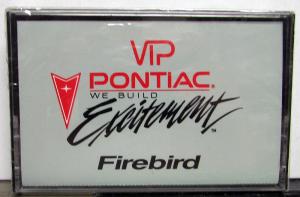 1991 Pontiac Firebird Formula Trans Am GTA Owners Manual Packet Cassette Tape