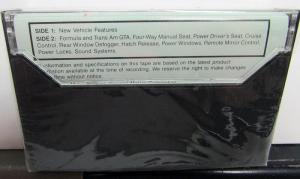 1991 Pontiac Firebird Formula Trans Am GTA Owners Manual Packet Cassette Tape